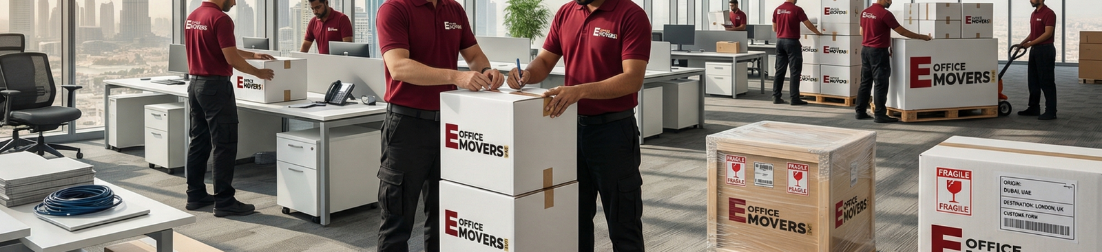 Commercial Packing & Labeling Services Dubai UAE — eOffice Movers